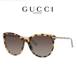 Gucci Tortoise Round Sunglasses